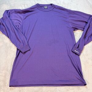 Duofold Purple Long Sleeve T-Shirt Mens XLarge Made in USA Thermal Base Layer